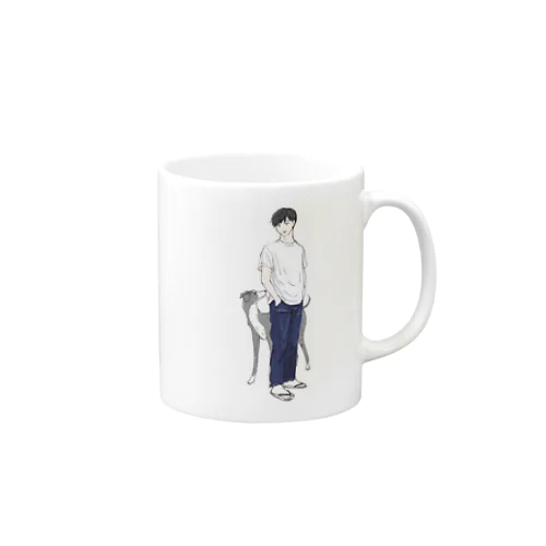 man&dog Mug