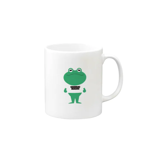 Tシャツを着るカエルくん Mug