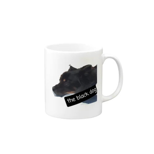 The black dog Mug