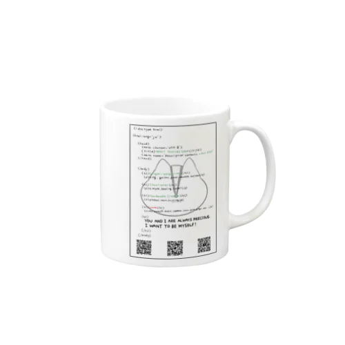 HTML Risu KUROMOJI Mug