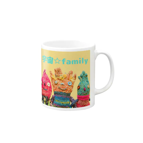 ３人の宇宙☆family Mug