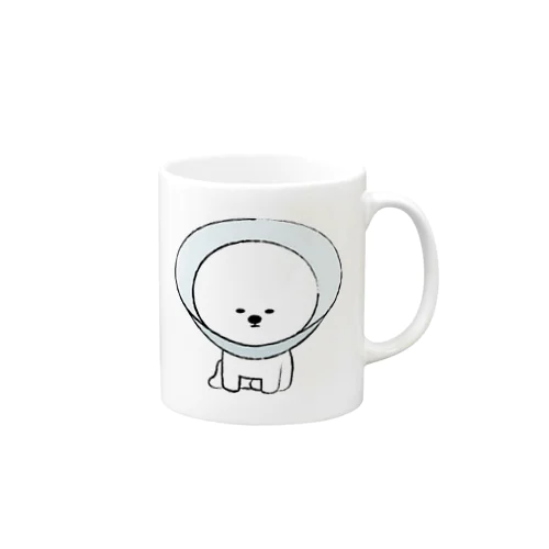 まんまるビション（エリザベスカラー） Mug