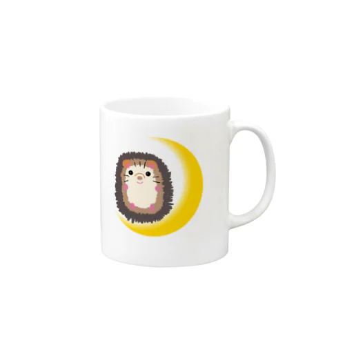 月とはりー　オリジナル　ハリネズミ Mug