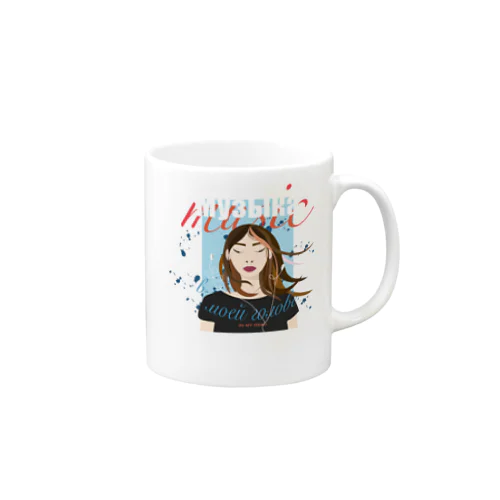 Euphoria Girl Black Mug