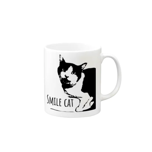 笑い猫 Mug