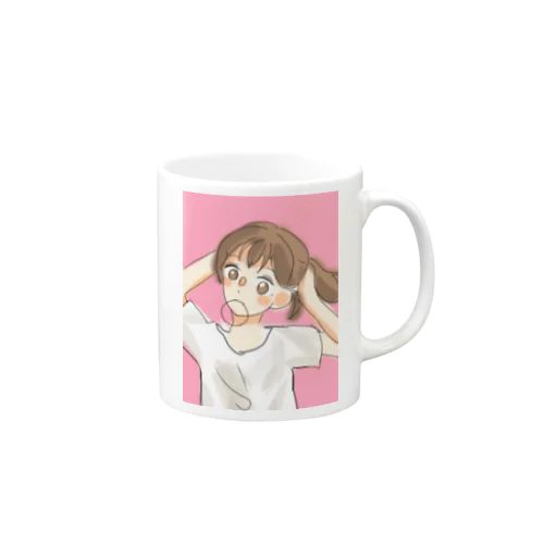 髪を結う Mug