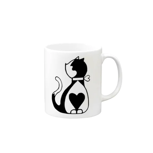 bungoハートねこ Mug