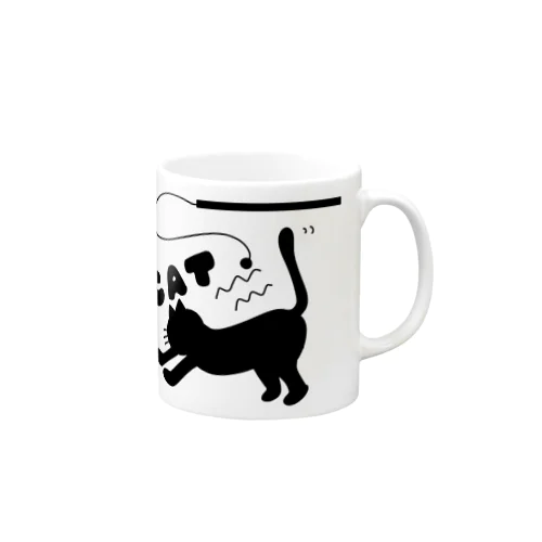 黒の世界（猫じゃらし） Mug