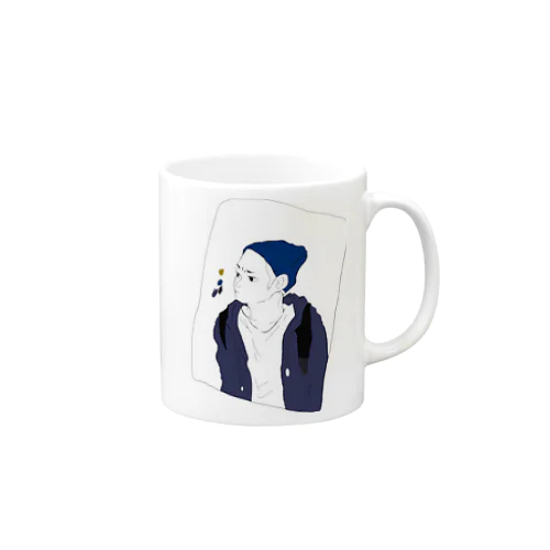 眉間のシワ Mug