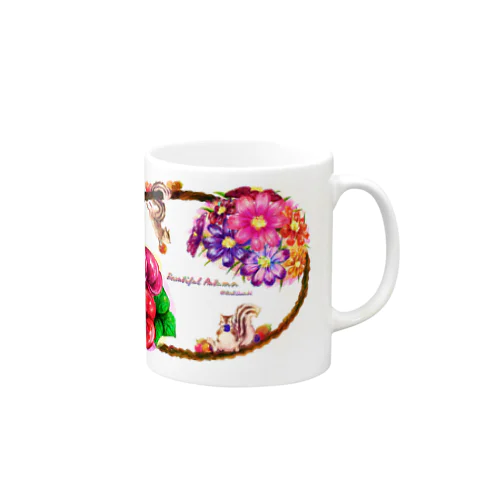 Beautiful Autumn 秋絵柄＋リス Mug