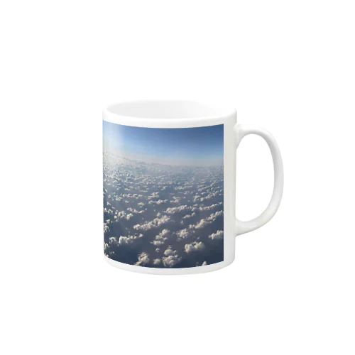 空から見た雲 Mug