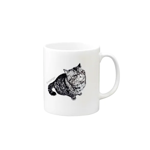 ねこのむたんご Mug