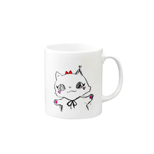 あみ猫 Mug