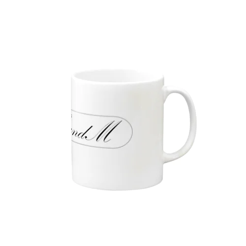 Design3　" Initial : S and M " マグカップ