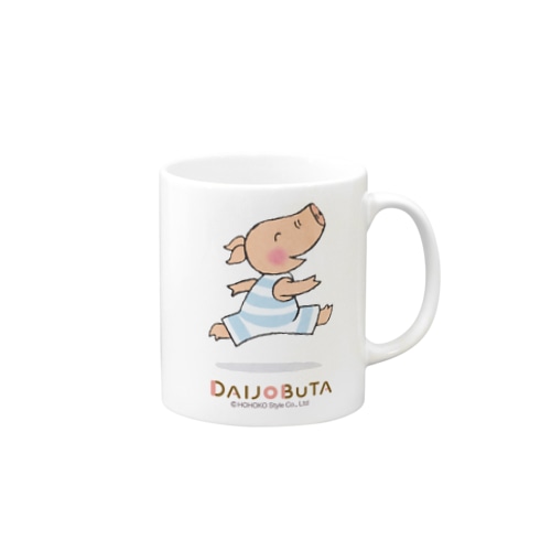ダイジョーブタ＜うきうき＞ Mug