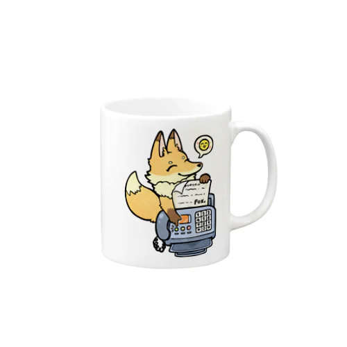 えがおでFAX送るFOX マグカップ