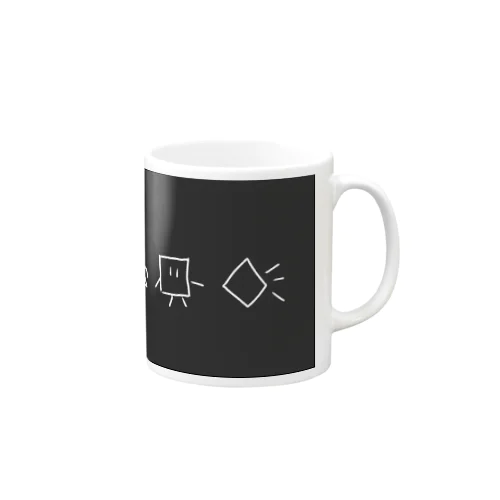 シカクとサンカクとティッシュ（りんご） Mug