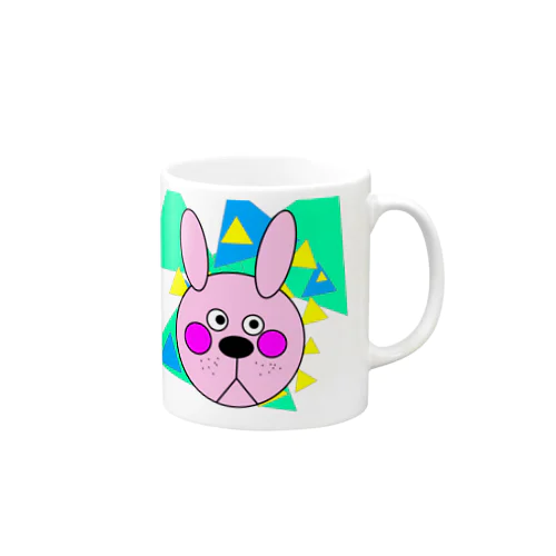 カラフルなウサギ Mug