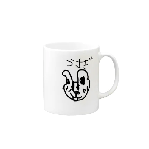 うさぎ　6歳の画伯 Mug