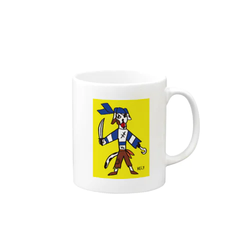 いぬ船長＿mug02 マグカップ