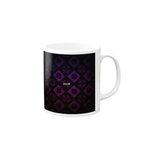 グラデーション(紫×ピンク)模様 Mug