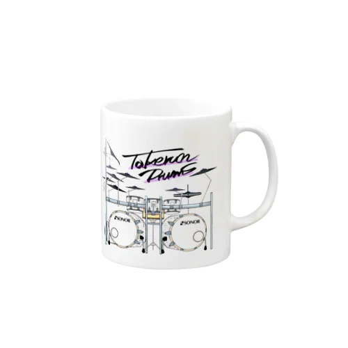 TAKERUNDrums White マグカップ