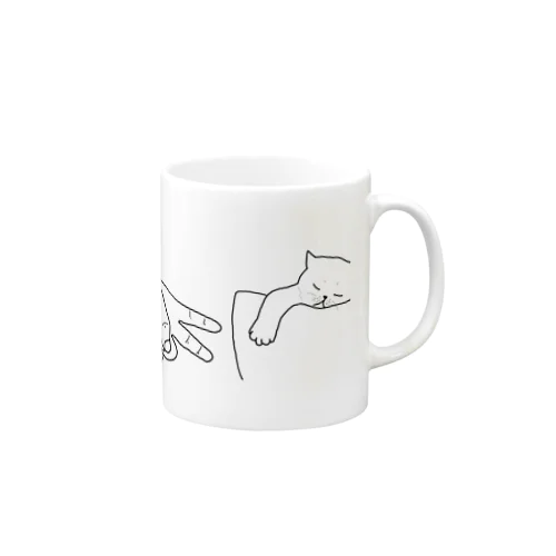 猫ジャンケン Mug