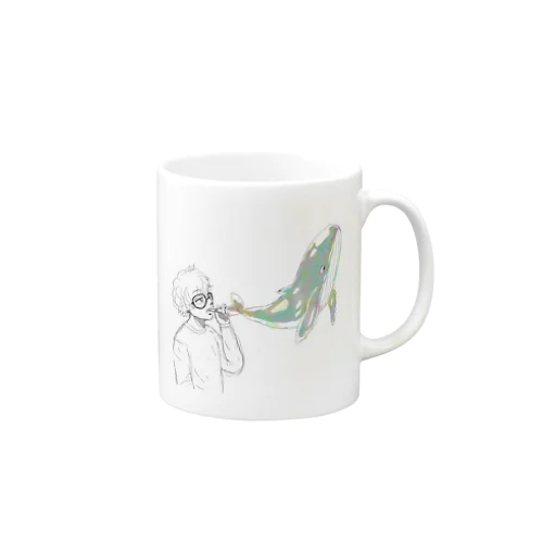 空泳鯨 Mug