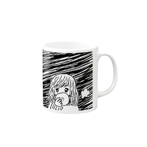 冬の帰り道 Mug