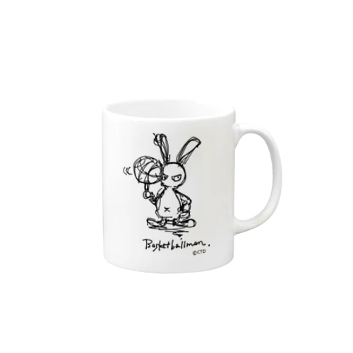 バスケうさぎ Mug