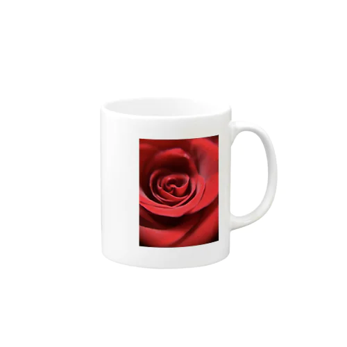 深紅の薔薇 Mug