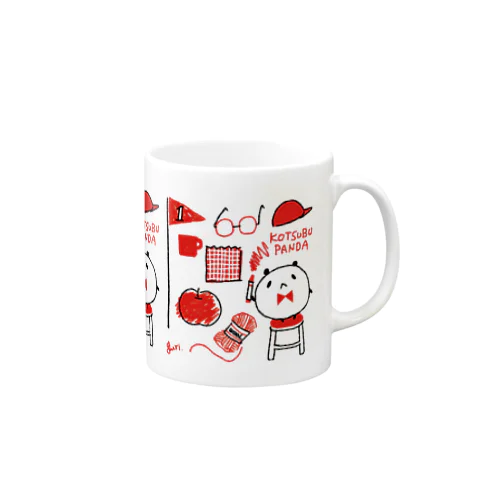 小粒パンダRED Mug