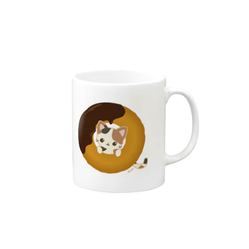 三毛猫ドーナツ Mug