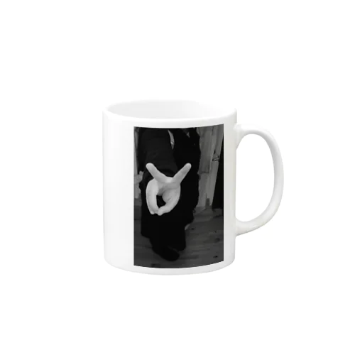 白黒ぴーす Mug