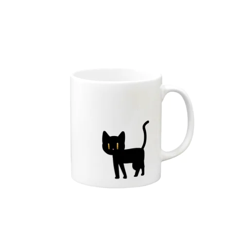 歩くくろねこ Mug