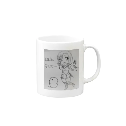 ちびキャラ・アマネ＆ハチゴン Mug