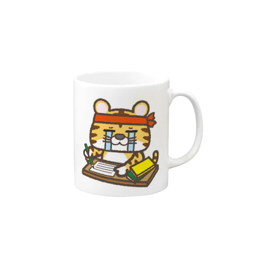 泣きながら勉強・仕事をする寅さん Mug