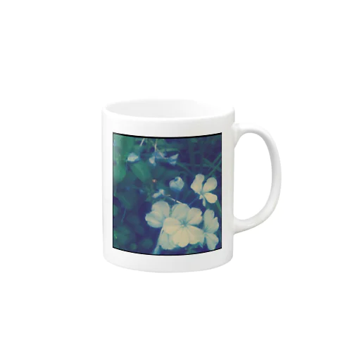 blue flower Mug