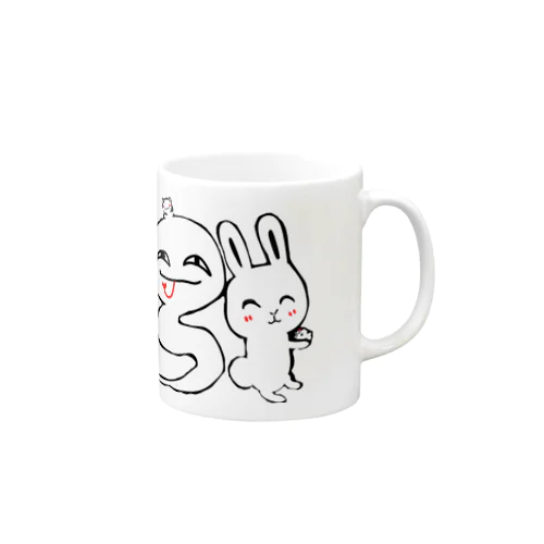 まったり仲間（白) Mug