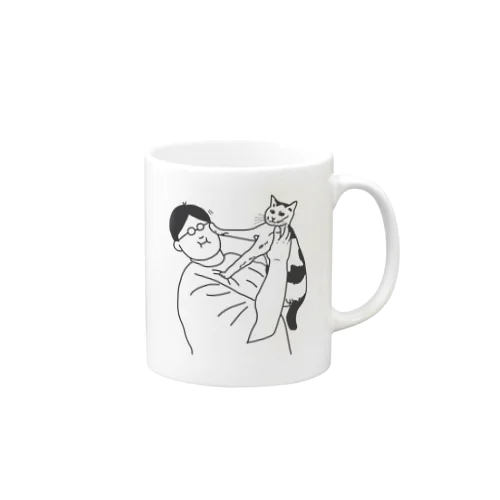 抱っこが嫌いな猫 (もしくは僕の事が…) Mug