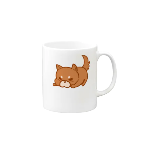 おこりんぼしば（茶） Mug