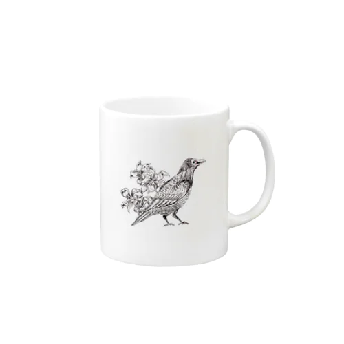 simple bird doodle Mug