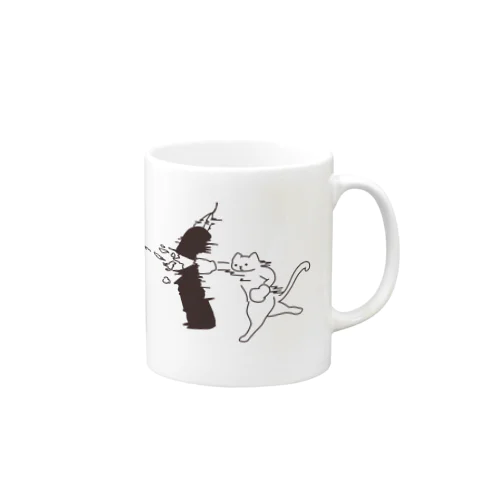 つよいねこ Mug