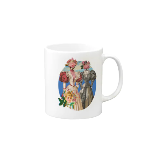 花と貴婦人 Mug