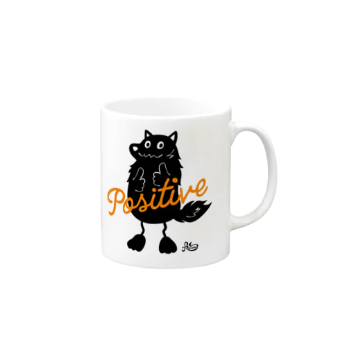 ポジティブ犬 Mug