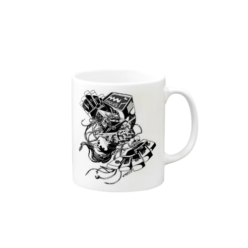 【ROCKOLOID SAULUS】 type-Oscilloscope Mug