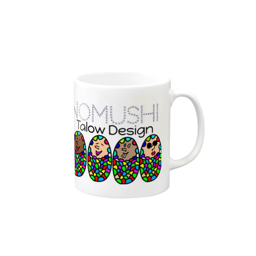 Rainbow Minomushi Friends  Mug