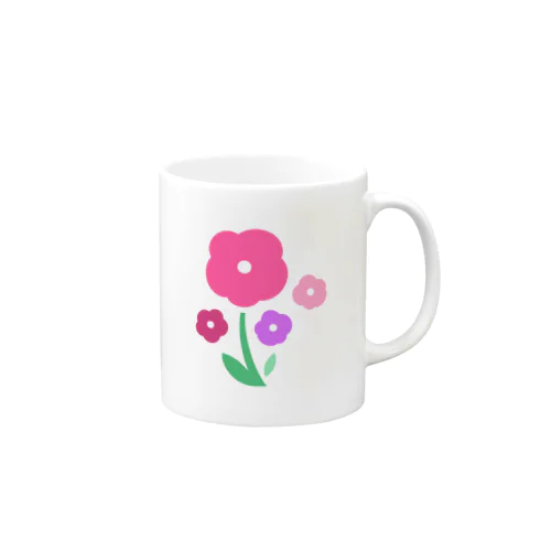 秋の花を添えて Mug