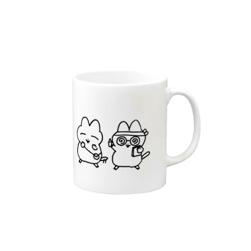 ブーキャットと勤勉なブーキャット Mug