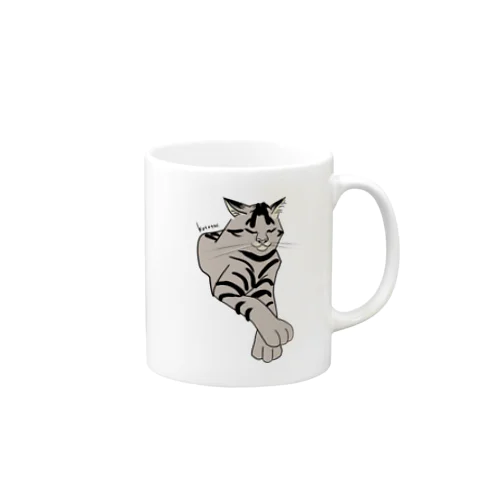 お上品なキジトラ猫 Mug